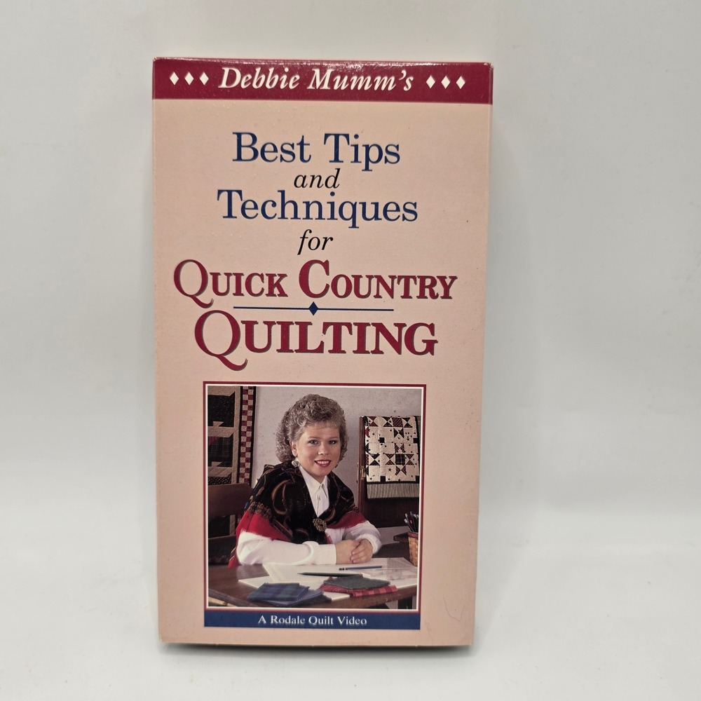 Debbie Mumm Quick Country Quilting VHS DIY‎ Instructional 90s Craft Tape